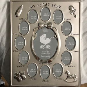MY FIRST YEAR baby photo frame
